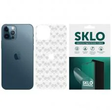 Защитная гидрогелевая пленка SKLO Back (тил+лого) Transp. для Apple iPhone 12 Pro Max (6.7") Прозорий / Панды