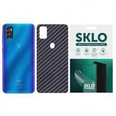 Захисна плівка SKLO Back (тил) Carbon для ZTE Axon 10 Pro Чорний