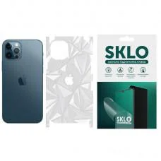 Защитная гидрогелевая пленка SKLO Back (тыл+грани+лого) Transp. для Apple iPhone XS Max (6.5") Прозорий / Diamonds