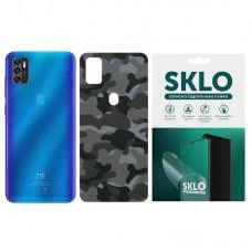 Захисна плівка SKLO Back (тил) Camo для ZTE Blade V30 Сірий / Army Gray