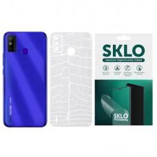 Защитная гидрогелевая пленка SKLO Back (тыл)Transp. для TECNO Camon 19 Pro Прозорий / Croco