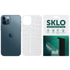 Защитная гидрогелевая пленка SKLO Back (тыл)Transp. для Apple iPhone 13 Pro Max (6.7") Прозорий / Croco