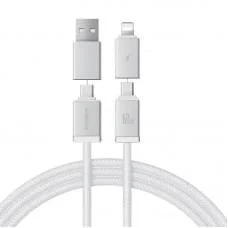 Дата кабель Baseus Versatile Two-for-Two USB/Type-C to Type-C/Lightning 60W (2m) (P10383000)