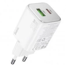 МЗП Hoco N41 Almighty PD20W+QC3.0 (1USB-A/1C) White