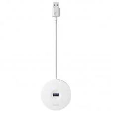 Перехідник HUB Baseus Round Box USB to USB 3.0 + 3USB 2.0 (CAHUB-F) Білий