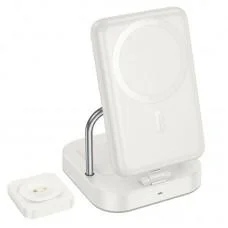 БЗП Hoco CQ16 Astute 4in1 + Power Bank PD20W 10000 mAh Milky White