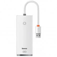 Перехідник HUB Baseus Lite Series 4in1 (USB-A to USB3.0*4) (0.25m) (WKQX03) White