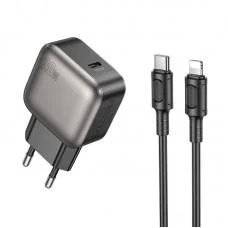МЗП Borofone BAS53A Absolute PD20W (1USB-C) + кабель Type-C to Lightning Black