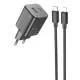 МЗП Hoco N41 Almighty PD20W+QC3.0 (1USB-A/1C) + кабель Type-C to Lightning Black