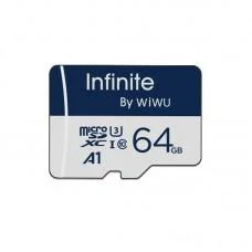 Карта пам'яті Wiwu Wi-FC004 Infinite Series (U3, C10) microSDXC Class 10 - 64GB (без адаптера) Blue