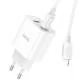 МЗП Hoco C80A Plus Rapido PD20W+QC3.0 (1USB-A/1C) + кабель Type-C to Lightning White
