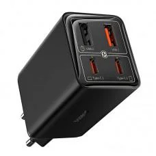 МЗП Baseus GaN6 Pro OS 65W (2USB-A/2C) + кабель Type-C to Type-C (P10162701) Black