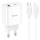МЗП Hoco C80A Plus Rapido PD20W+QC3.0 (1USB-A/1C) + кабель Type-C to Lightning White