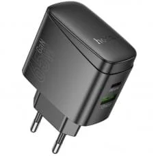 МЗП Hoco CS63A Bright PD65W (1USB-A/1C) Black