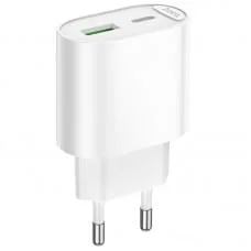 МЗП Hoco C109A Fighter PD20W+QC3.0 (1USB-A/1C) White