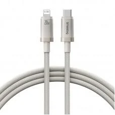Дата кабель Baseus Titanium Alloy Fast Charging Type-C to Lightning 20W (1m) (P10378101) Galaxy Titanium Gold