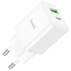МЗП Hoco N28 Founder PD20W+QC3.0 (1USB-A/1C) White