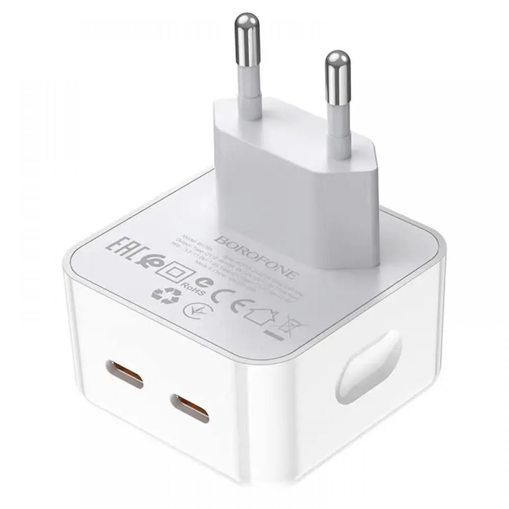 МЗП Borofone BA76A Source PD35W (2USB-C) White