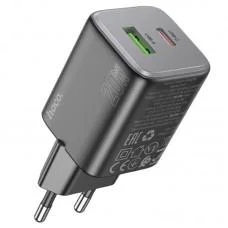 МЗП Hoco N41 Almighty PD20W+QC3.0 (1USB-A/1C) Black