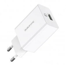 МЗП Borofone BA21A Long journey QC3.0 3A (1USB-A) Білий