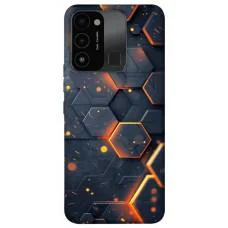 TPU чохол Demsky Burning hex pattern для Tecno Spark Go 2022 (KG5m)