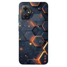 TPU чохол Demsky Burning hex pattern для Xiaomi Redmi Note 11R