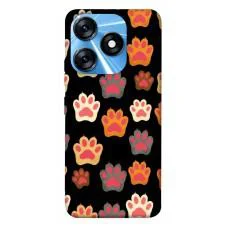 TPU чохол Demsky Colorful Paws для TECNO Spark 10 Pro