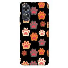 TPU чохол Demsky Colorful Paws для Oppo A17