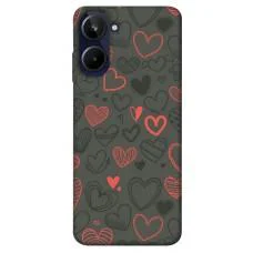 TPU чехол Demsky Милые сердца для Realme 10 4G