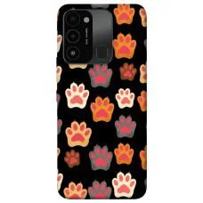 TPU чохол Demsky Colorful Paws для Tecno Spark Go 2022 (KG5m)
