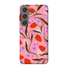 TPU чохол Demsky Strawberry pink для Samsung Galaxy S24