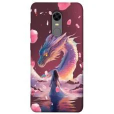 TPU чохол Demsky Girl and dragon для Xiaomi Redmi 5 Plus / Redmi Note 5 (Single Camera)