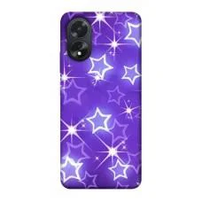 TPU чохол Demsky Purple sparkles для Oppo A38