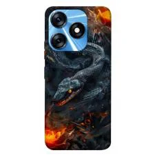 TPU чохол Demsky Black snake для TECNO Spark 10 Pro