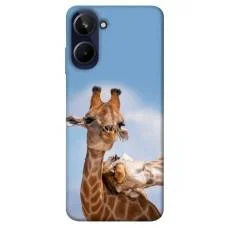 TPU чехол Demsky Милые жирафы для Realme 10 4G