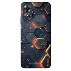 TPU чохол Demsky Burning hex pattern для Oppo A17