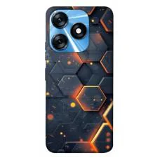TPU чохол Demsky Burning hex pattern для TECNO Spark 10 Pro
