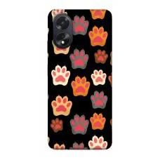 TPU чохол Demsky Colorful Paws для Oppo A38