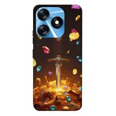 TPU чохол Demsky Gold sword для TECNO Spark 10 Pro