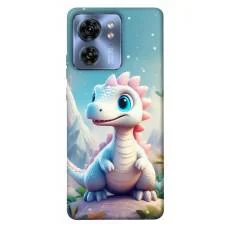 TPU чохол Demsky Білий дракоша для Motorola Edge 40