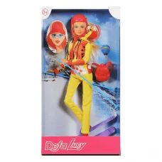 Кукла DEFA лыжница, 8373, 29 см, с аксессуарами (в ассортименте)