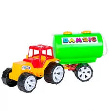 Трактор с бочкой Бамсик, 007/3 (в ассортименте)