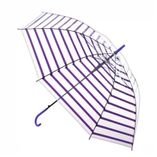 Парасолька дитяча, тростина 65 см, d=93 см, спиця 53 см, довжина 72 см, клейонка, прозора з малюнком