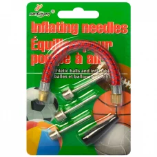 Голка для м’ячів, 3 шт., набір із насадкою та гнучким шлангом, 9x14x1 см