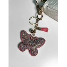 Брелок зі стразами Метелик 8.5 см (В асортименті)