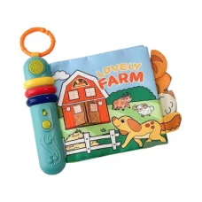 Книжка, 22x20x3.5 см, подвеска, шуршит, музыка, звуки животных, свет, 23x20.5x5 см (в ассортименте)