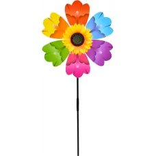 Вітрячок квітка, діаметр 31 см, паличка 52 см, 33x31x3 см (В асортименті)