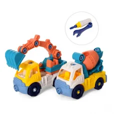 Конструктор на шурупах, будівельна техніка, 2 шт., 17 см, інструменти 23.5x31x7.5 см (В асортименті)