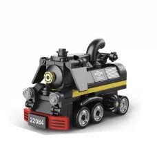 Конструктор Железнодорожный транспорт, 22083-22086, от 98 деталей, (в ассортименте)