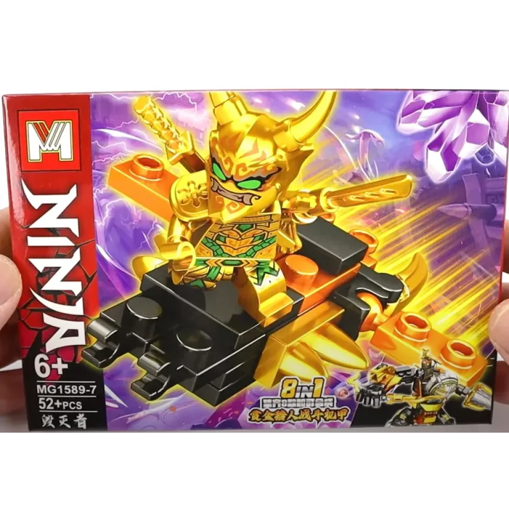 Конструктор Ниндзя герой, MG1589, подвижные конечности, 44 детали, (в ассортименте)
